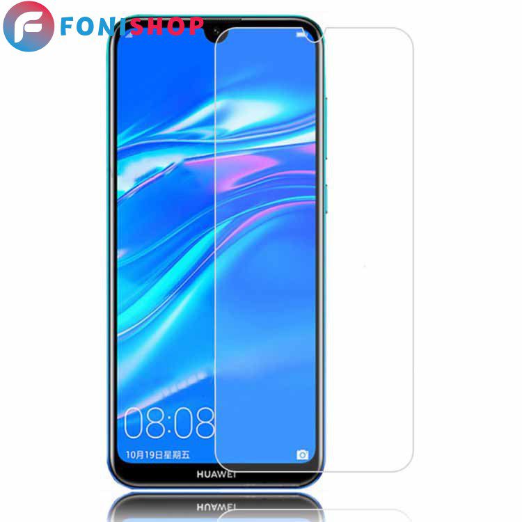 گلس محافظ صفحه نمایش شیشه ای معمولی هواوی Huawei Y7 2019