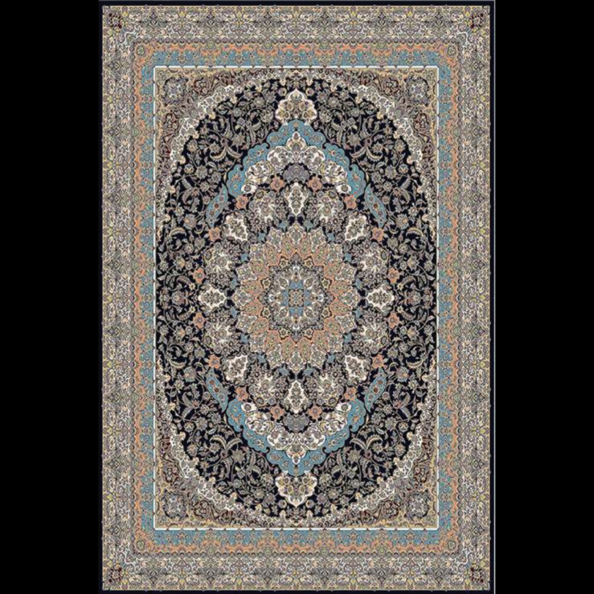 فرشینه مدرن جنس مخمل هازان ابعاد 4متری ، طرح سنتی و مناسب برای سالن پذیرایی و اتاق خواب، با ارسال رایگان (کد h126)