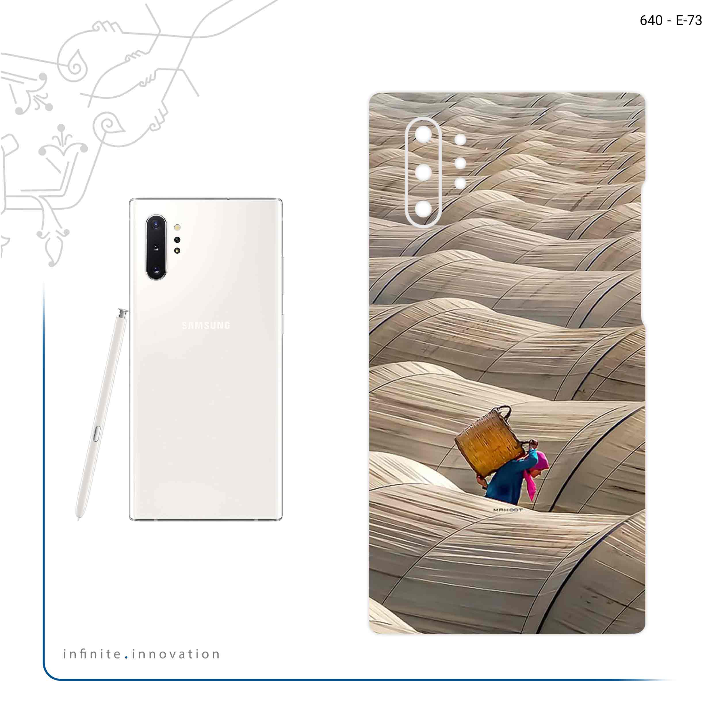 برچسب پوششی ماهوت مدل Strawberry Greenhouses مناسب برای گوشی موبایل سامسونگ Galaxy Note 10 Plus