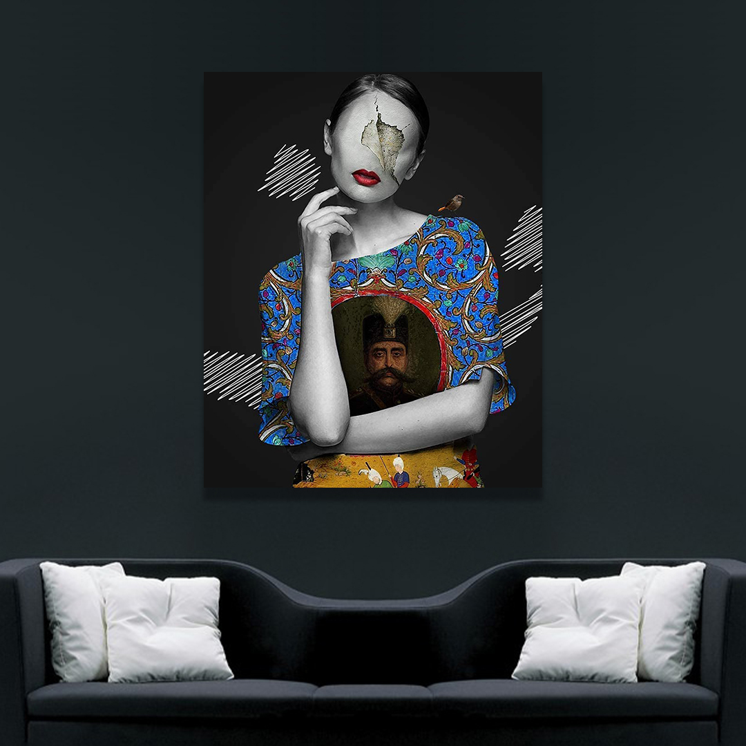 تابلو بوم مدل دختر سنتی کد VND-81