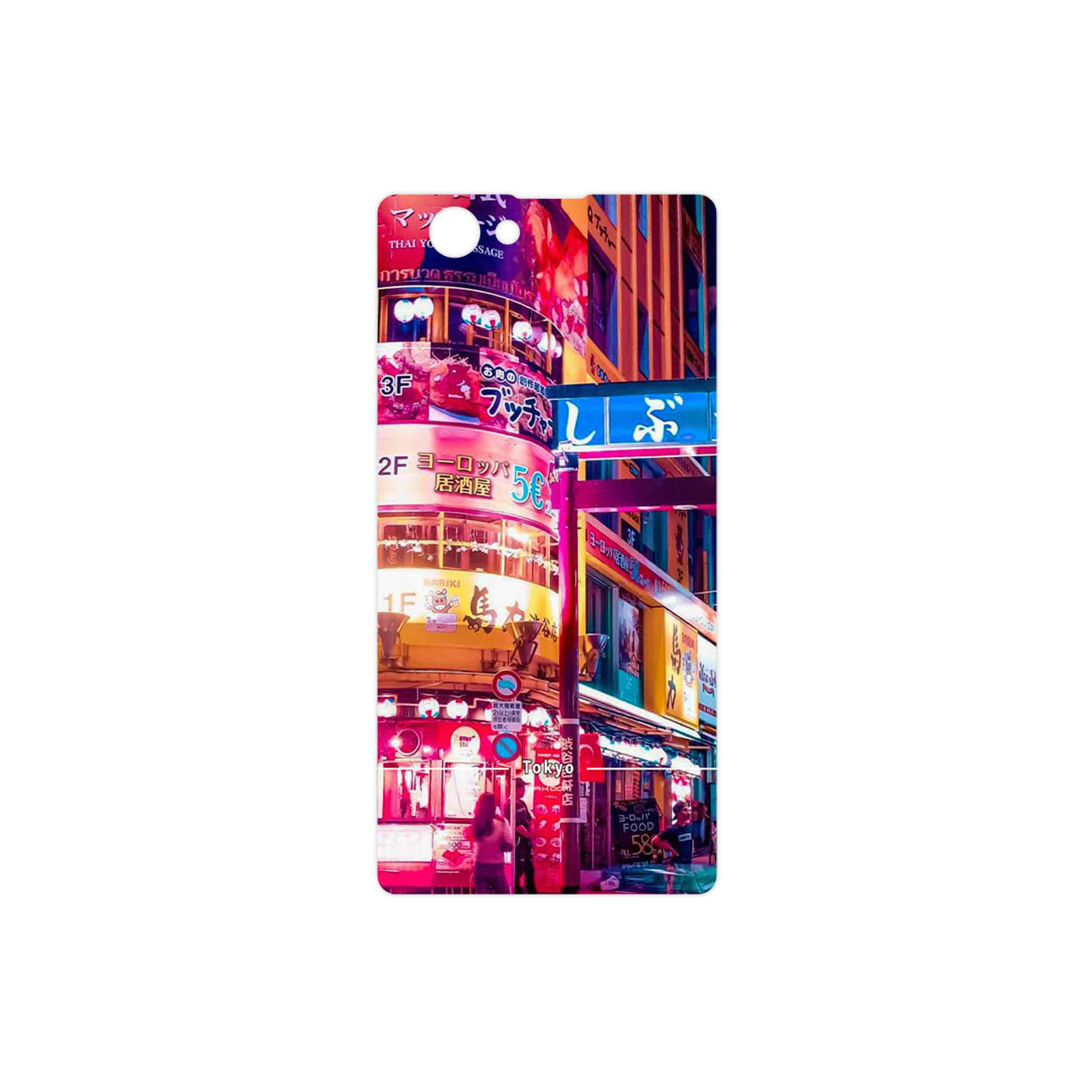 برچسب پوششی ماهوت مدل Tokyo City مناسب برای گوشی موبایل سونی Xperia Z1 Compact