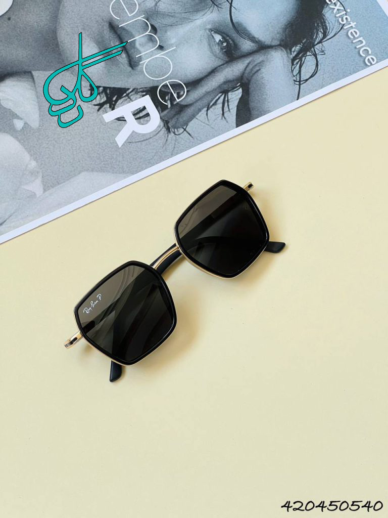 خرید عینک اسپرت برند ریبن دارای استاندارد UV400 پلاریزه فرم فلزی همراه کاور و دستمال کد 2415319 - ردگل