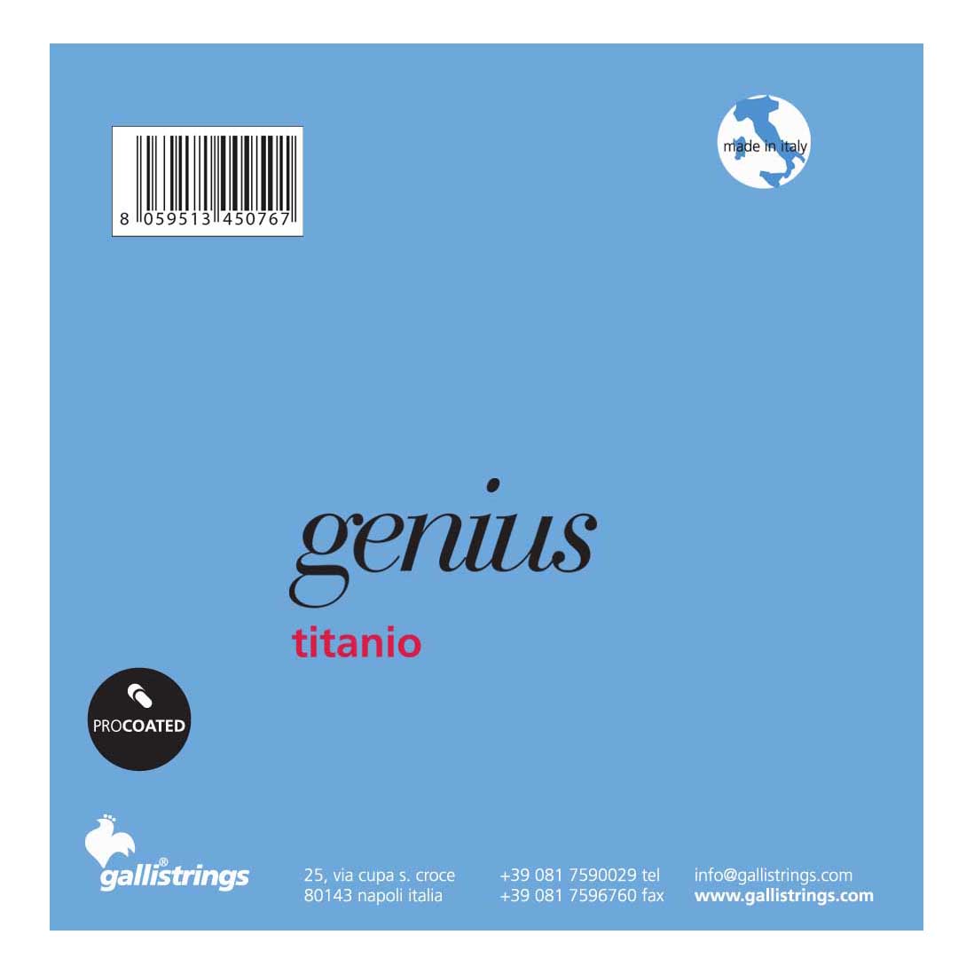 سیم گیتار کلاسیک گالی مدل TITANIO GR40