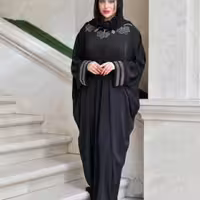 مانتو عبایی مجلسی الیزه شکوفه زنانه کد 85817