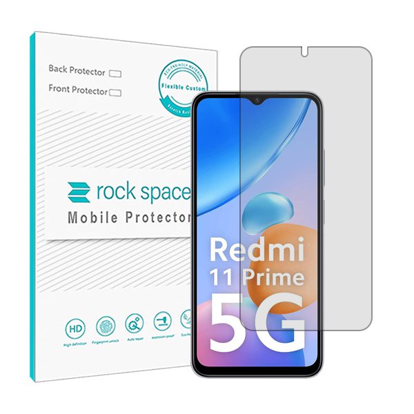 گلس شیائومی Redmi 11 Prime 5G مدل نانو هیدروژل شفاف برند راک اسپیس کد 23581S