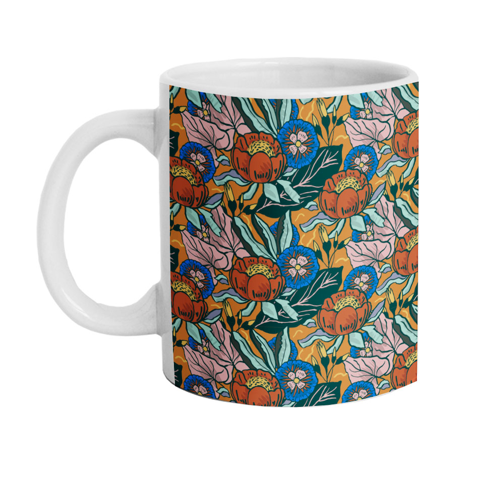 ماگ دارلی طرح گل مدل MG1584