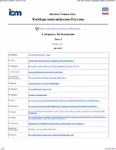 خرید و دانلود نسخه کامل کتاب Colloquium Mathematicum