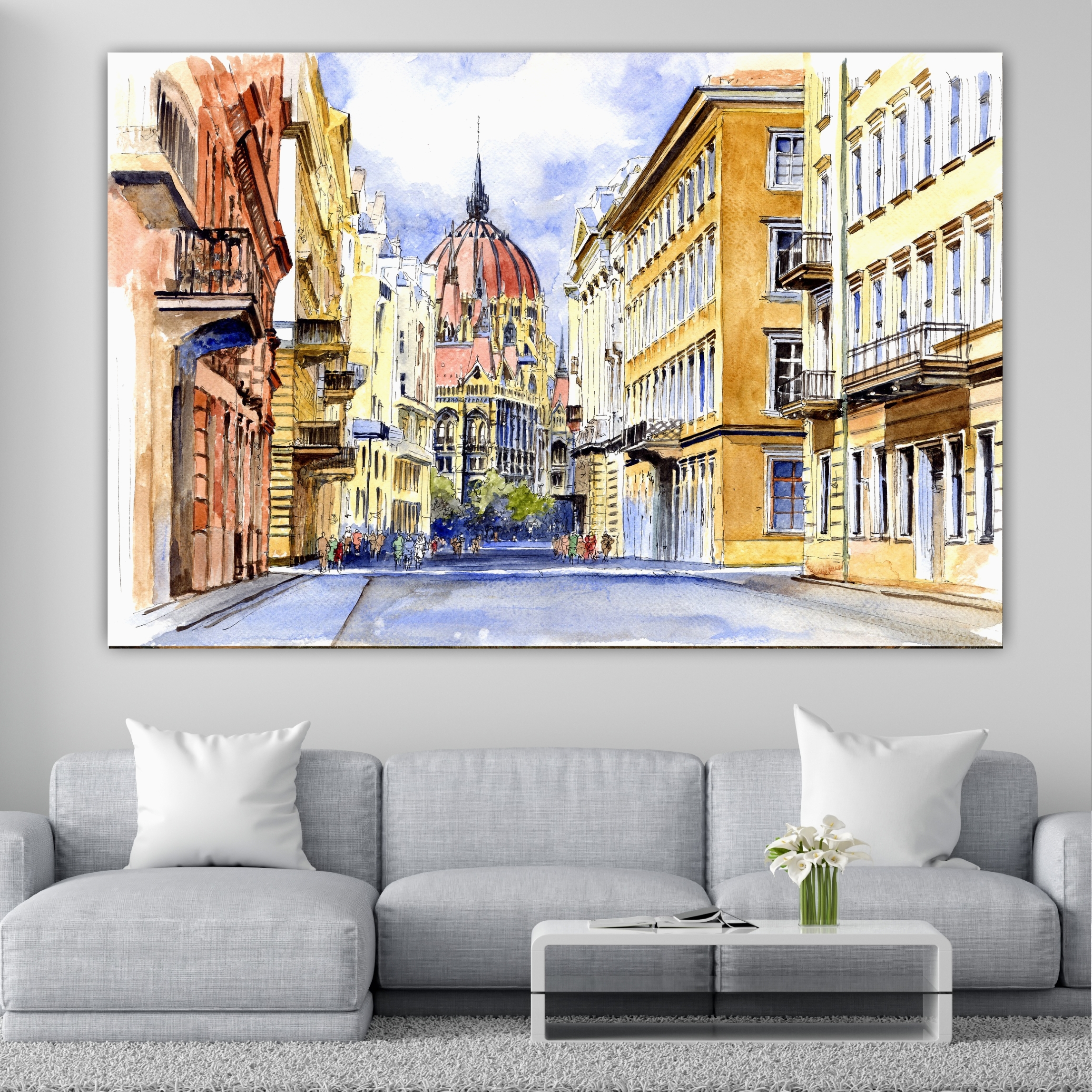 تابلو بوم طرح آثار تاریخی هند مدل تاج محل کد SDB4816