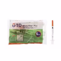 سرنگ انسولین بی دی مدل micro-fine plus حجم 0.5 میلی لیتر بسته 10 عددی | کالا مکس