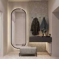 آینه قدی چوبی الف طرح سرو 30-W-130