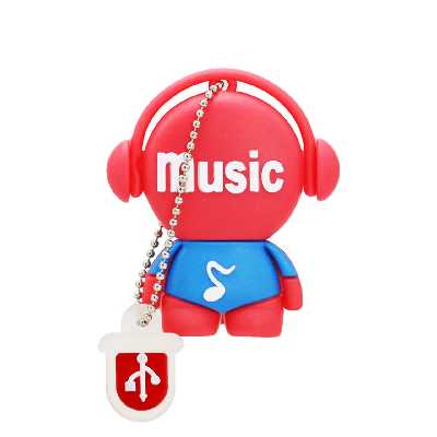 فلش مموری طرح موزیک من 02 مدل Ul-Music man02 ظرفیت 16 گیگابایت