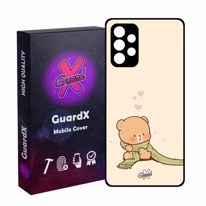کاور گارد ایکس طرح خرس 1 مدل Glass10488 مناسب برای گوشی موبایل سامسونگ Galaxy A33 5G