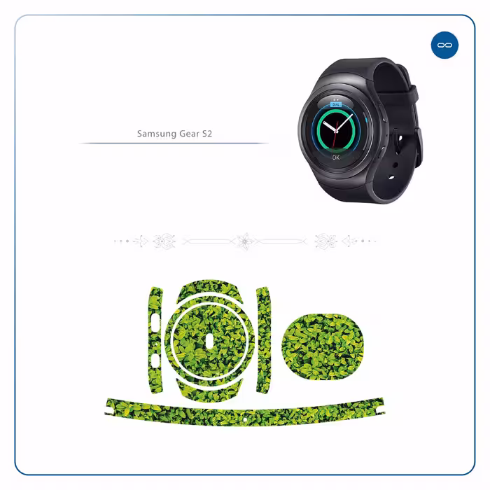 برچسب ماهوت طرح Leafs مناسب برای ساعت هوشمند سامسونگ Galaxy Gear S2