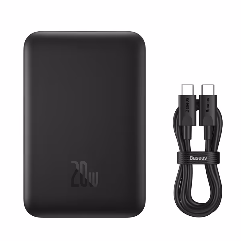پاور بانک بیسوس ظرفیت 10000 میلی آمپر توان 20 وات مگ سیف Powerbank Baseus Magnetic Mini 10000mAh 20W