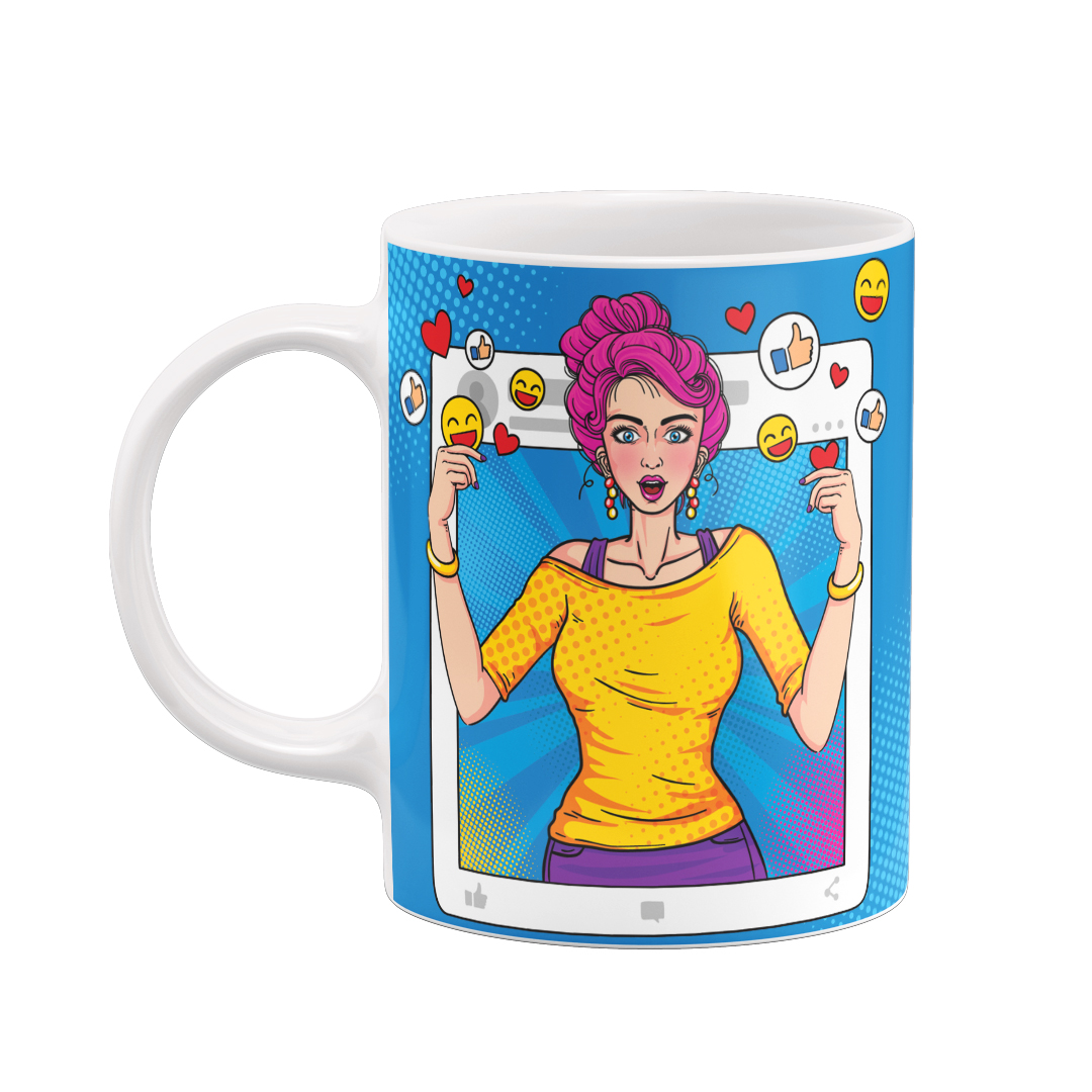 ماگ طرح پاپ آرت کد 97