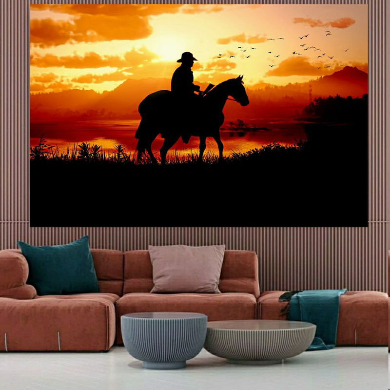 تابلو شاسی طرح گیم ردد Red dead redemption 2 مدل SDB6979 | دنیای قاب