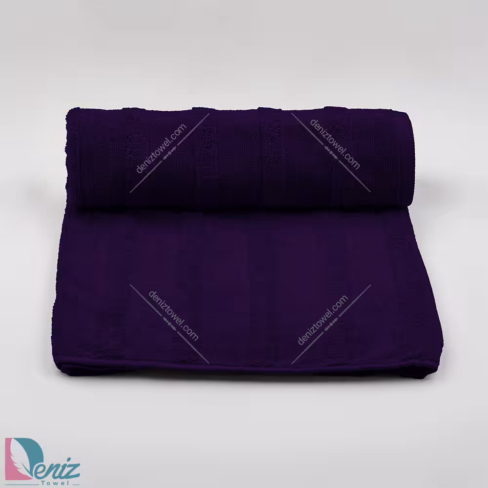 حوله دستی طرح سالوینو رنگ بنفش تیره