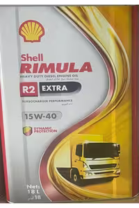 روغن و مکمل موتور RIMULA R2 EXTRA 15W 40 16 KG 18 LT شل اورحینال Shell