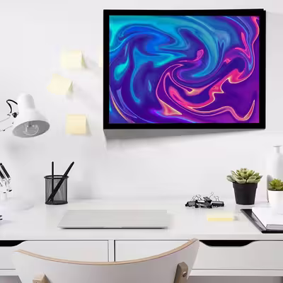 تابلو مدل abstract gradient swirl کد F-10016