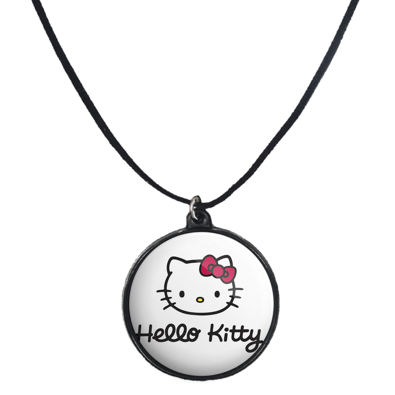 گردنبند پرمانه طرح کیتی کد pmb.22499 مدل دو طرفه