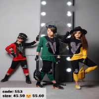 بلوز شلوار اسپرت ست خواهر برادری دورس طرح belacinage