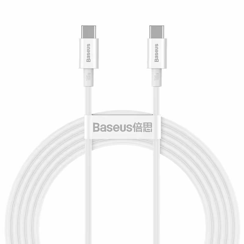 کابل تبدیل فست شارژ Baseus Superior Series CATYS-B0 Type-C to Type-C 5A 100W 1m