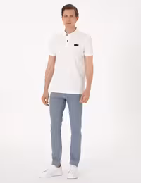 شلوار جین جذب مردانه آبی روشن پیرکاردین - فروشگاه لباس شهرمون