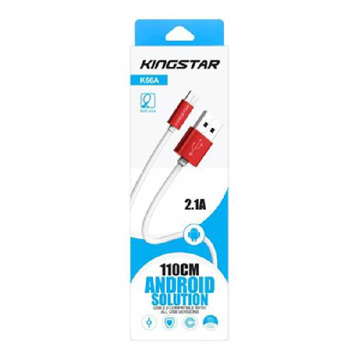 کابل میکرو یو اس بی کینگ استار K66A طول 1.20 متر
