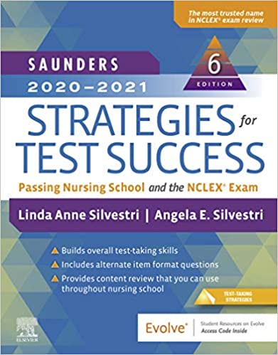 خرید و دانلود نسخه کامل کتاب Saunders 2020-2021 Strategies for Test Success - E-Book: Passing Nursing School and the NCLEX Exam (6th Edition) -   pdf