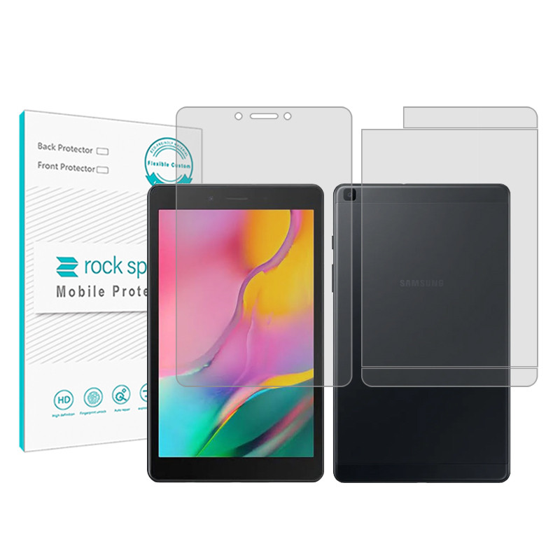 محافظ صفحه نمایش شفاف راک اسپیس مدل Hygel مناسب برای تبلت سامسونگ Galaxy Tab A 8.0 &amp; S Pen (2019) به همراه محافظ پشت تبلت | کالا برتری