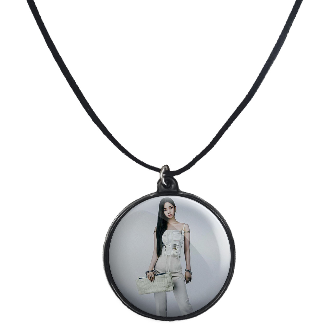 گردنبند پرمانه طرح aespa کد pmb.18596 مدل دو طرفه