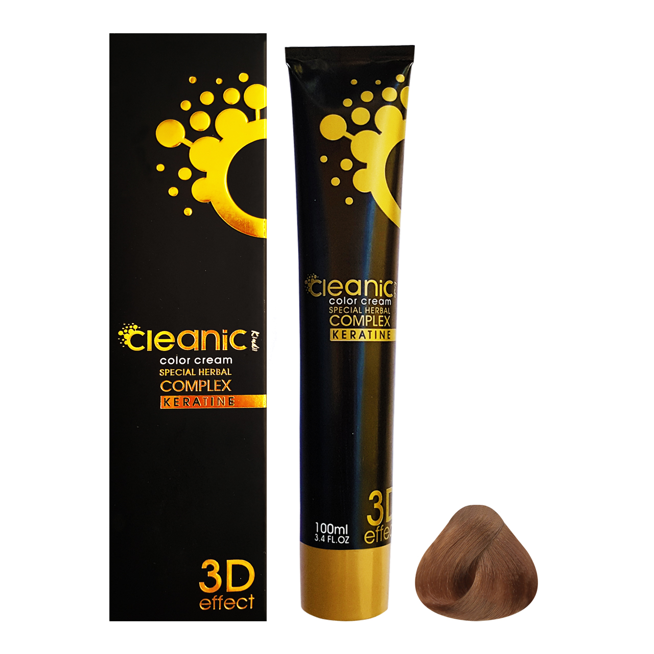 رنگ مو کلینیک کیندی شماره 7.72 حجم 100 میلی لیتر رنگ بلوند کاکائوی متوسط