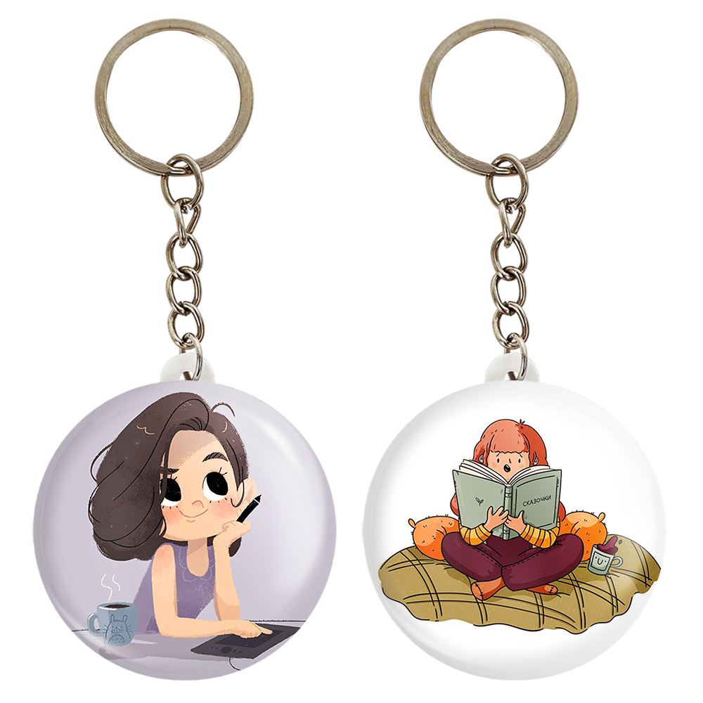 جاکلیدی خندالو مدل دخترونه کد 55195560 مجموعه 2 عددی