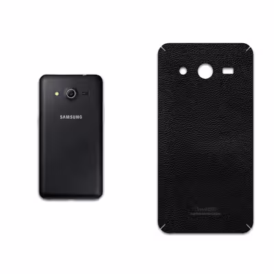 برچسب پوششی ماهوت مدل Black-Leather مناسب برای گوشی موبایل سامسونگ Galaxy Core 2