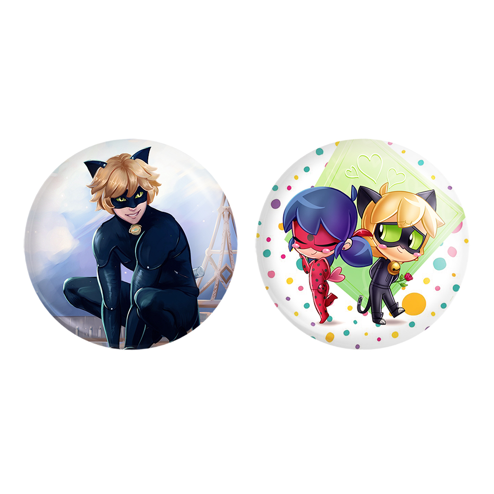 پیکسل خندالو مدل دختر کفشدوزکی و پسر گربه ای کد 35043505 مجموعه 2 عددی