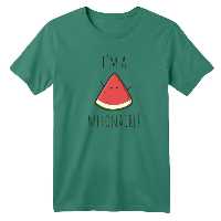 تی شرت آستین کوتاه بچگانه مدل هندوانه یلدایی کد 17 رنگ سبز سدری