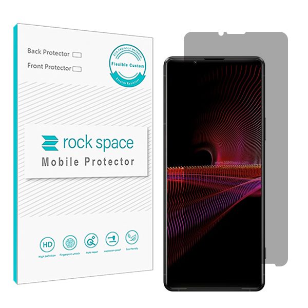 گلس سونی Xperia 1 III (اکسپریا وان مارک 3 سونی) مدل نانو هیدروژل پرایوسی برند راک اسپیس کد S