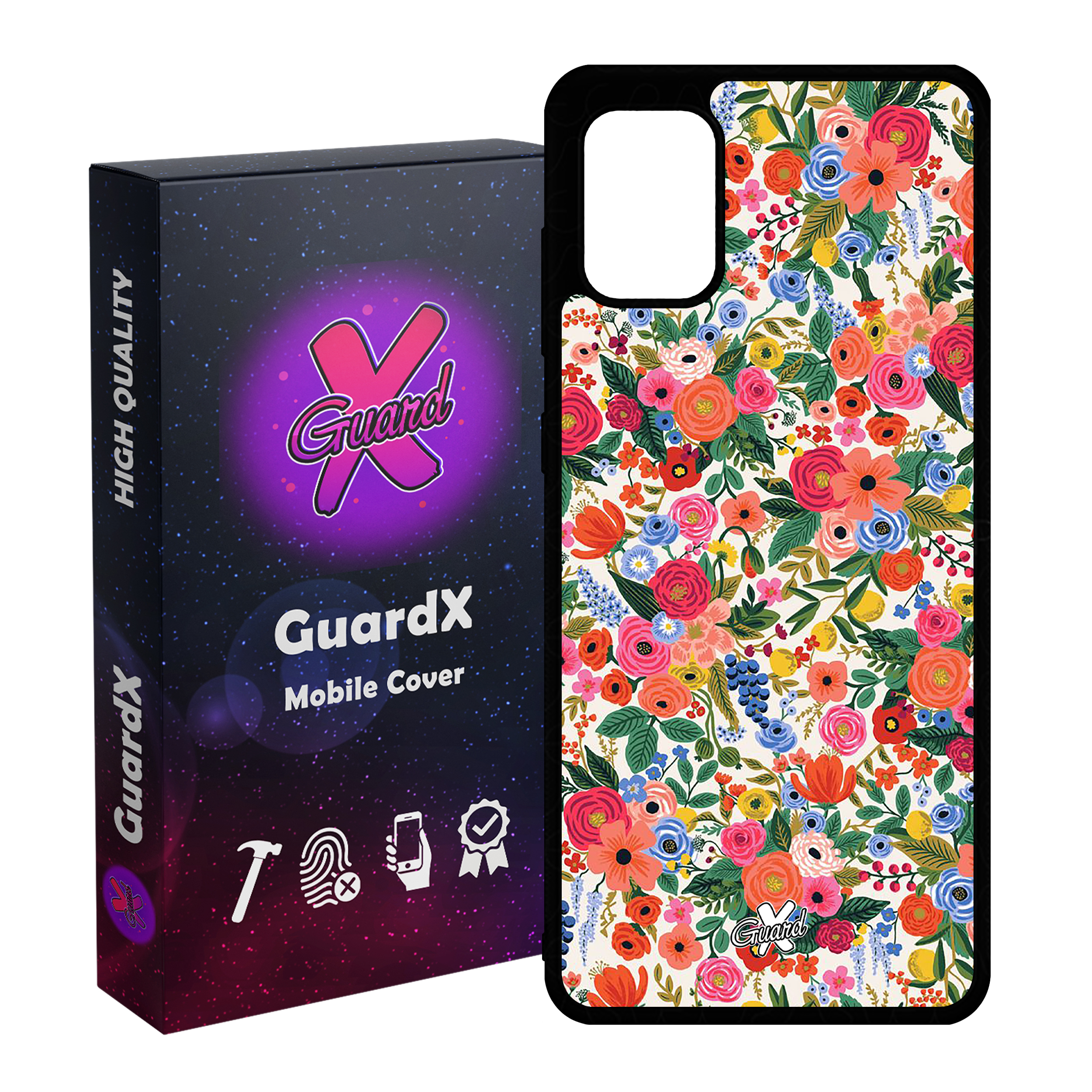 کاور گارد ایکس طرح گل مدل Glass10247 مناسب برای گوشی موبایل سامسونگ Galaxy A71