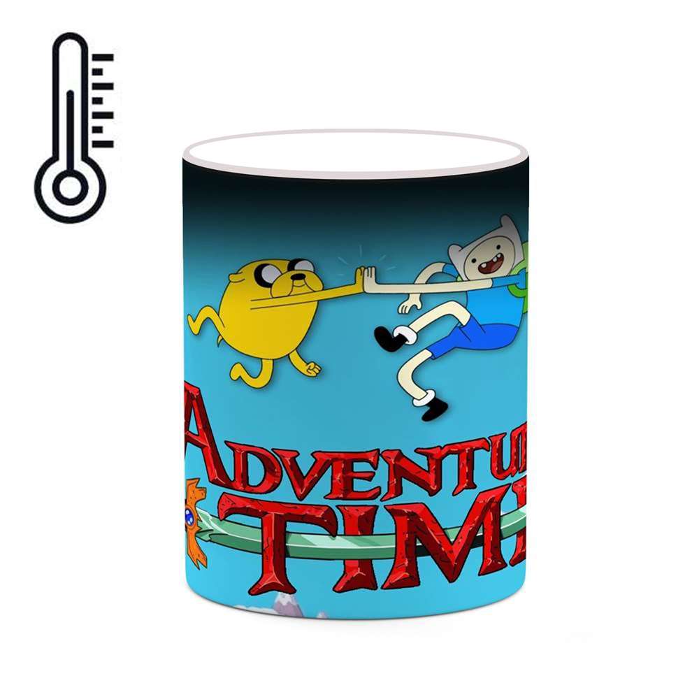 ماگ حرارتی کاکتی طرح کارتون Adventure Time مدل mgh22070