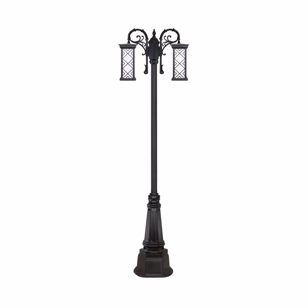 چراغ دو شاخه پارکی و حیاطی بیتانور مدل درتا بلند طرح دار کد 482321BT-96202