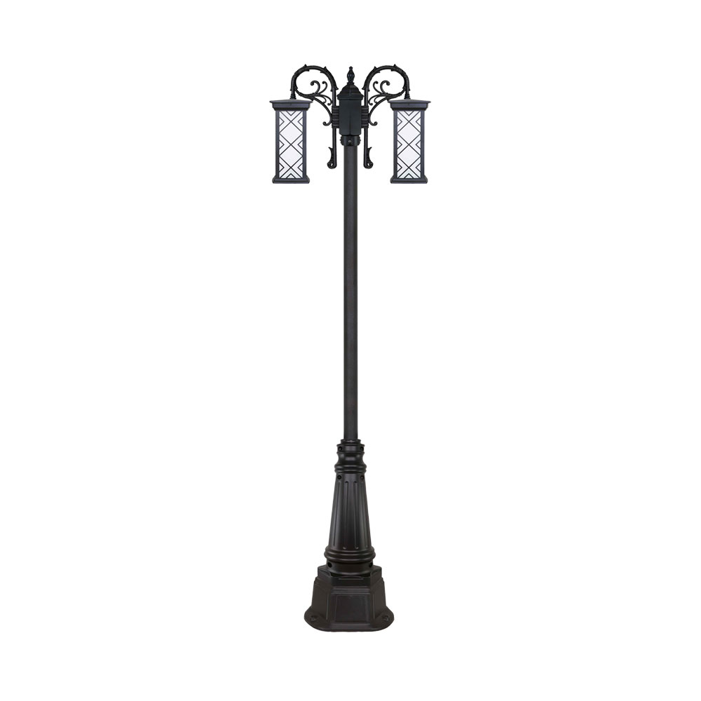 چراغ دو شاخه پارکی و حیاطی بیتانور مدل درتا بلند طرح دار کد 482321BT-96202