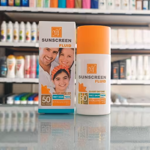 فلوئید ضد آفتاب SPF50 مای مدل Hyaluronic Acid حجم 50 میلی لیتر