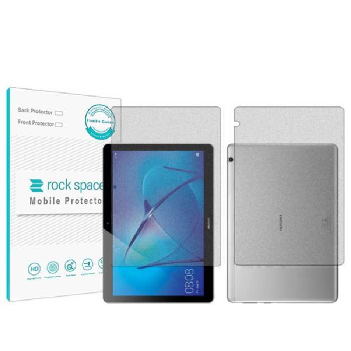 گلس صفحه نمایش و پشت تبلت هوآوی MediaPad T3 10.0 مدل نانو هیدروژل مات برند راک اسپیس کد LL