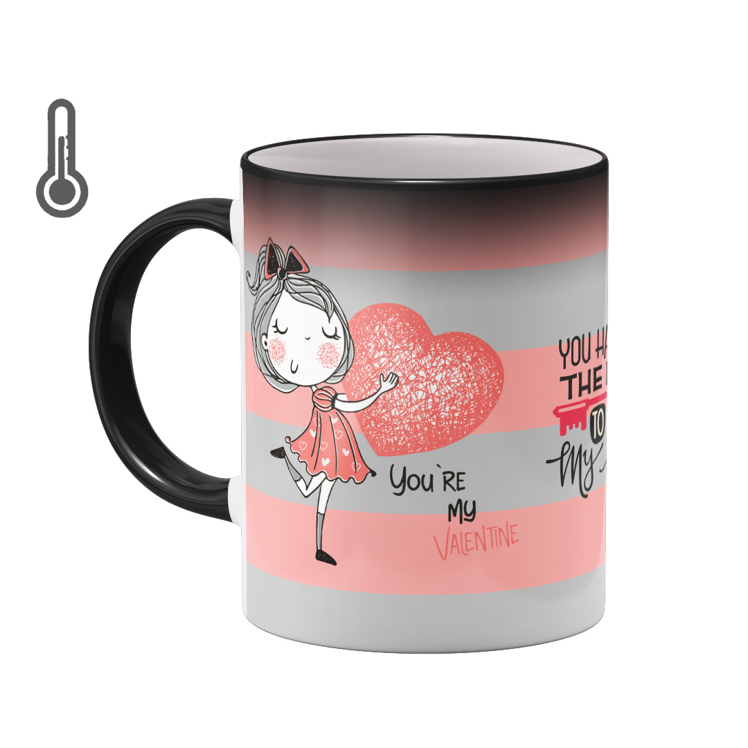 ماگ حرارتی مدل بیگ ماگ مدل عاشقانه کد 1078