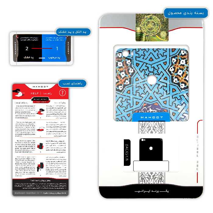 برچسب پوششی ماهوت مدل Slimi-Tile مناسب برای گوشی موبایل شیائومی Mi Max