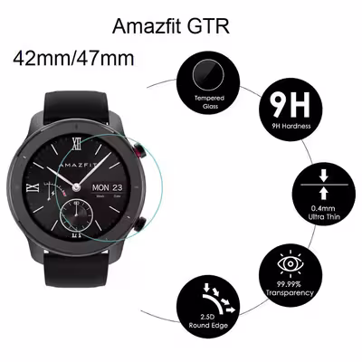 محافظ صفحه نمایش لاین مدل RB007 مناسب برای ساعت هوشمند شیایومی Smart Watch Amazfit GTR 42mm بسته سه عددی