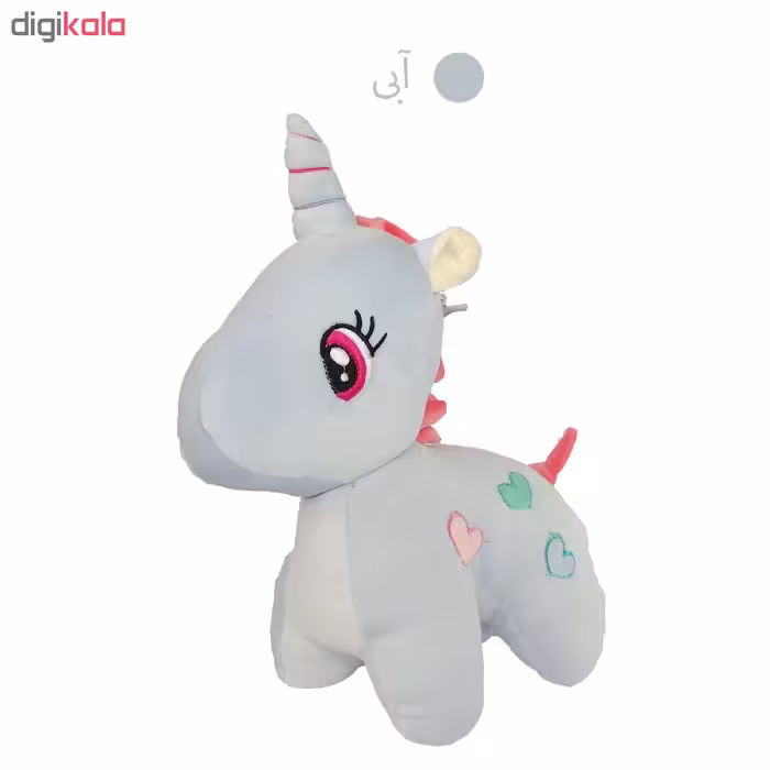 عروسک طرح اسب پونی یونیکرن کد 527 ارتفاع 34 سانتی متر