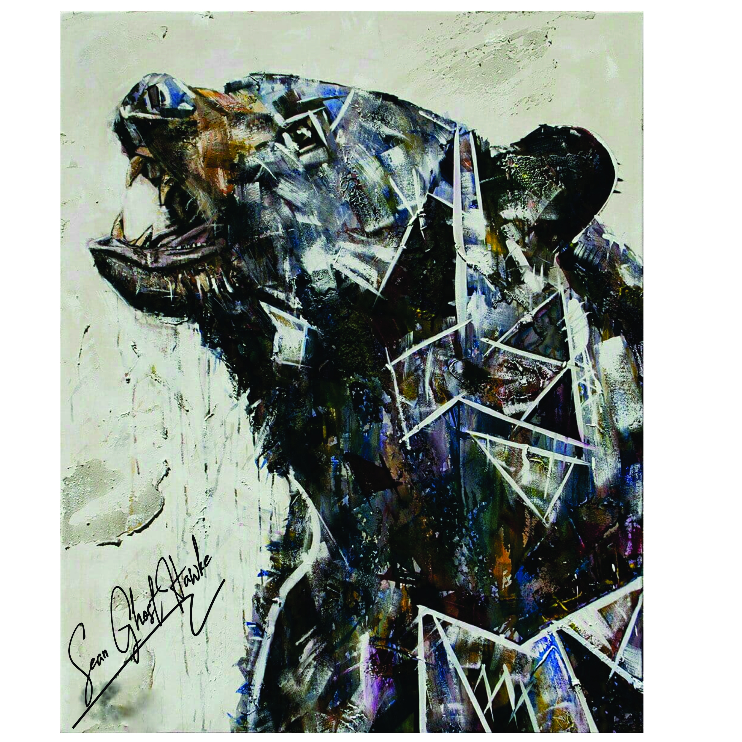 تابلو شاسی مدل خرس کاغذی