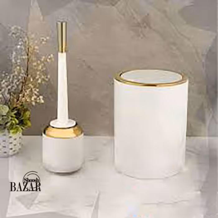 سطل و فرچه دو جداره مدل رومانتیک لیمون کد 1812