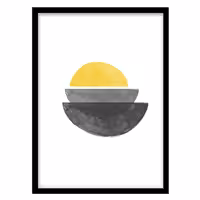 قیمت و خرید تابلو دکوراتیو مدل نقاشی اَشکال ابسترکت کد 0486